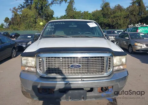 2002 Ford Excursion Xlt из США, поврежденный, VIN 1FMNU41L52EA53370